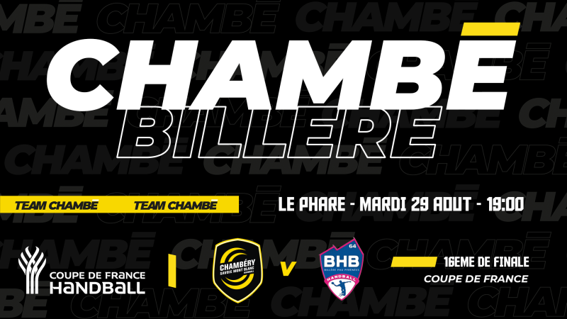 Chambéry v Billère se jouera au Phare !