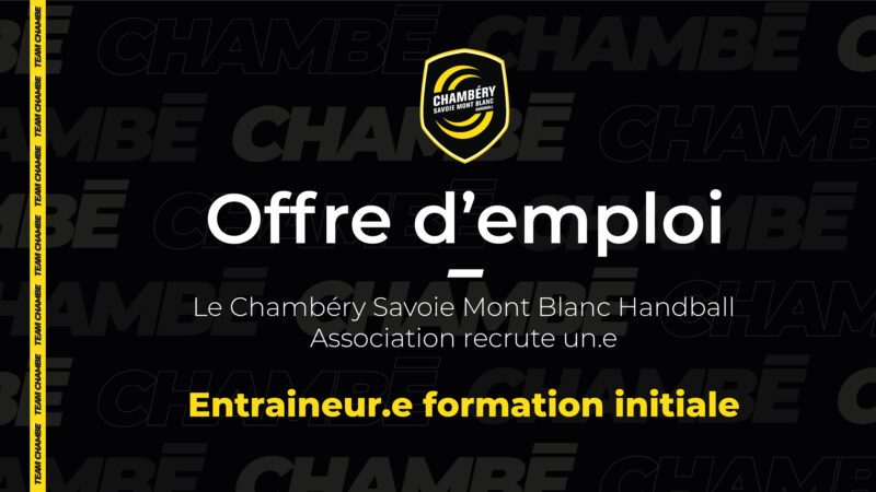 Offre d'emploi : Entraineur.e formation initiale