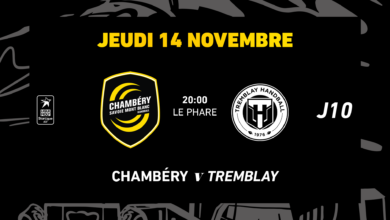 Chambéry vs Tremblay : les infos pratiques