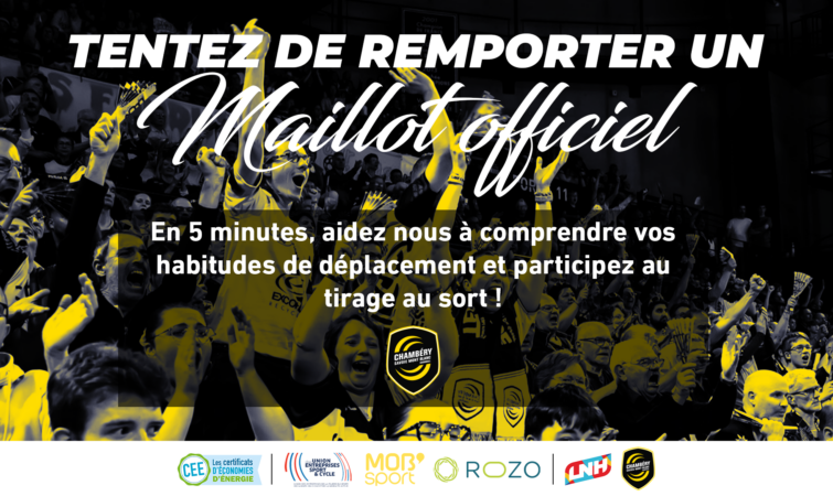 Aidez nous à comprendre vos mobilités et tentez de gagner un maillot officiel !