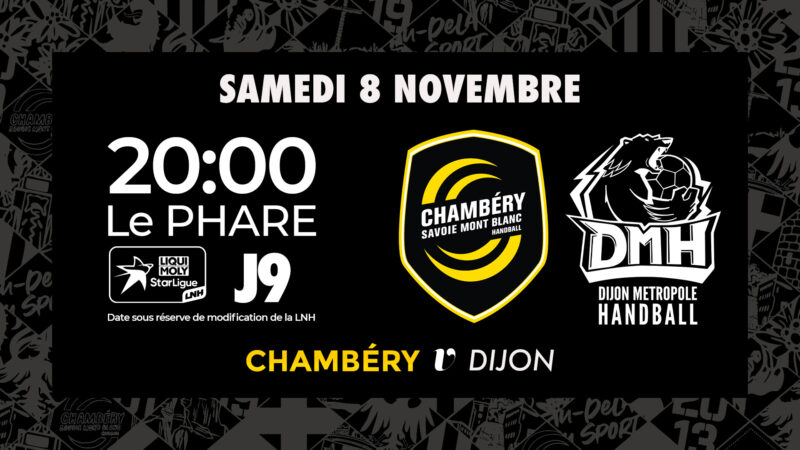 Chambéry v Dijon : billetterie ouverte !