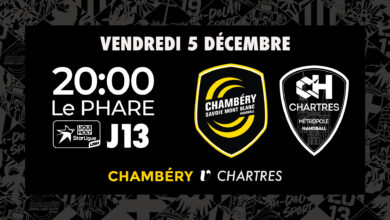 Chambéry v Chartres : billetterie ouverte !