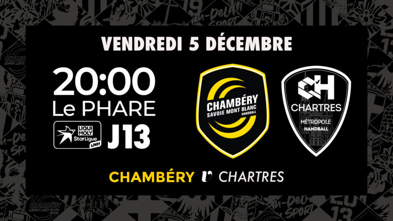 Chambéry v Chartres : billetterie ouverte !