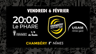 Chambéry v Nîmes (¼ Coupe de France) : billetterie ouverte !