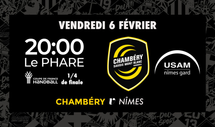 Chambéry v Nîmes (¼ Coupe de France) : billetterie ouverte !
