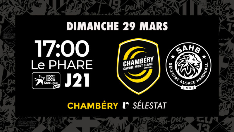 🎟️ Chambéry - Sélestat : billetterie ouverte