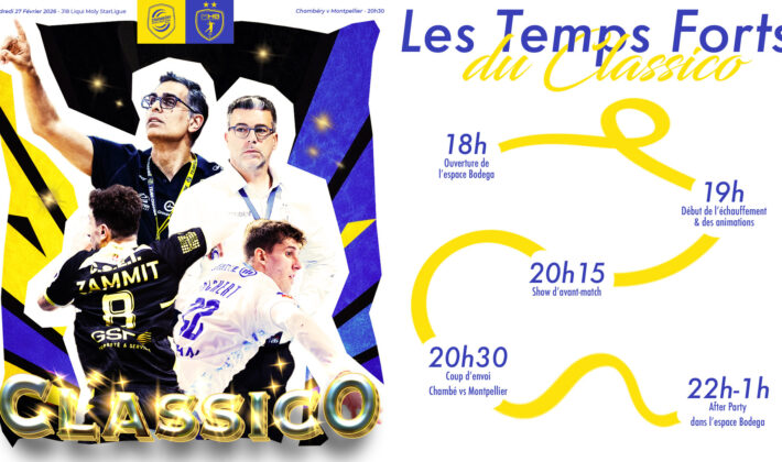 Chambéry vs Montpellier : Classico et Bodega - Les infos pratiques