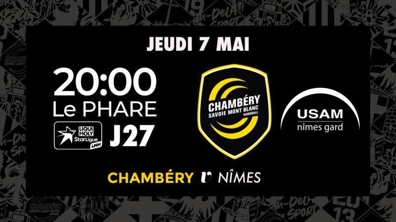 🎟️ Chambéry - Nîmes : billetterie ouverte