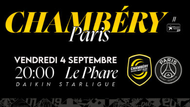 Chambéry v Paris : Billetterie ouverte !