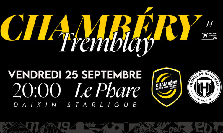 Chambéry v Tremblay : Billetterie ouverte !