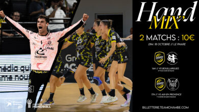 Dimanche 18 octobre : 2 matchs au Phare pour une journée 100% handball !