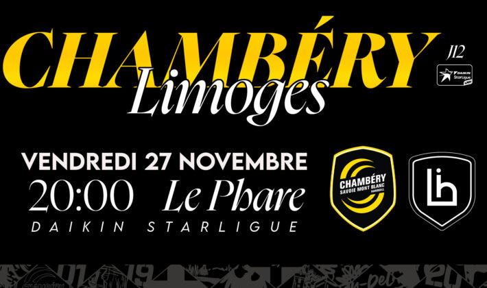 Chambéry vs Limoges : vendredi 27 novembre