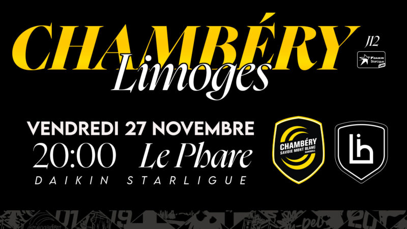 Chambéry vs Limoges : vendredi 27 novembre